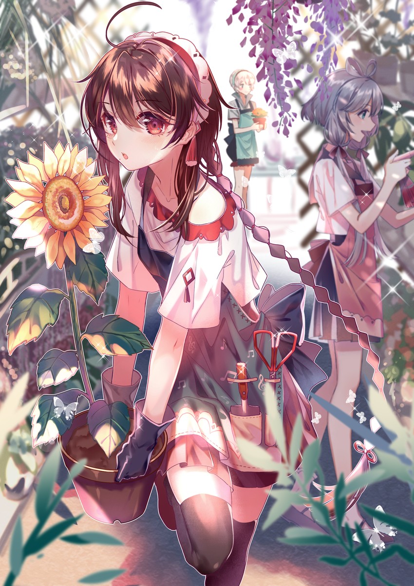 luo tianyi, yuezheng ling, and yanhe (vocaloid and 1 more) drawn by akira_(ying)