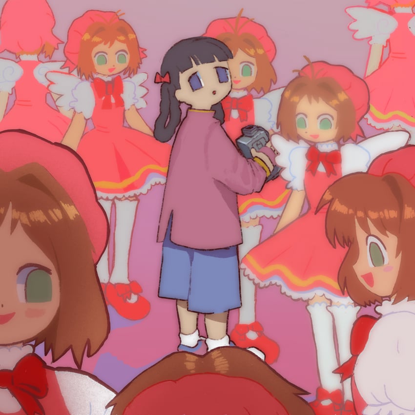 kinomoto sakura and daidouji tomoyo (cardcaptor sakura) drawn by plastiboo