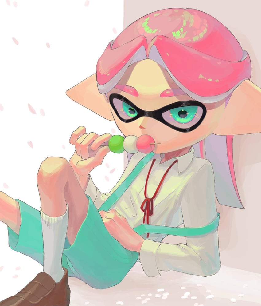 inkling player character (splatoon and 1 more) drawn by kurutot1