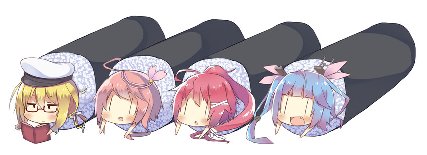 i-19, i-58, i-8, and i-168 (kantai collection) drawn by kurono_nekomaru