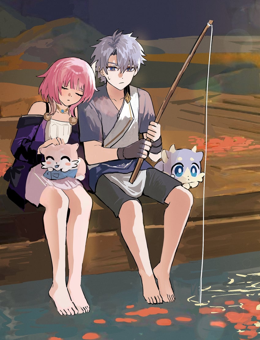 phainon and cyrene (honkai and 1 more) drawn by nongxy_nonshi