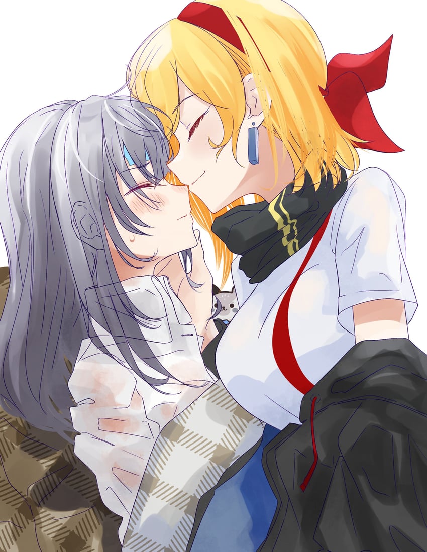 kaela kovalskia, vestia zeta, and bazo (hololive and 1 more) drawn by zakimpo