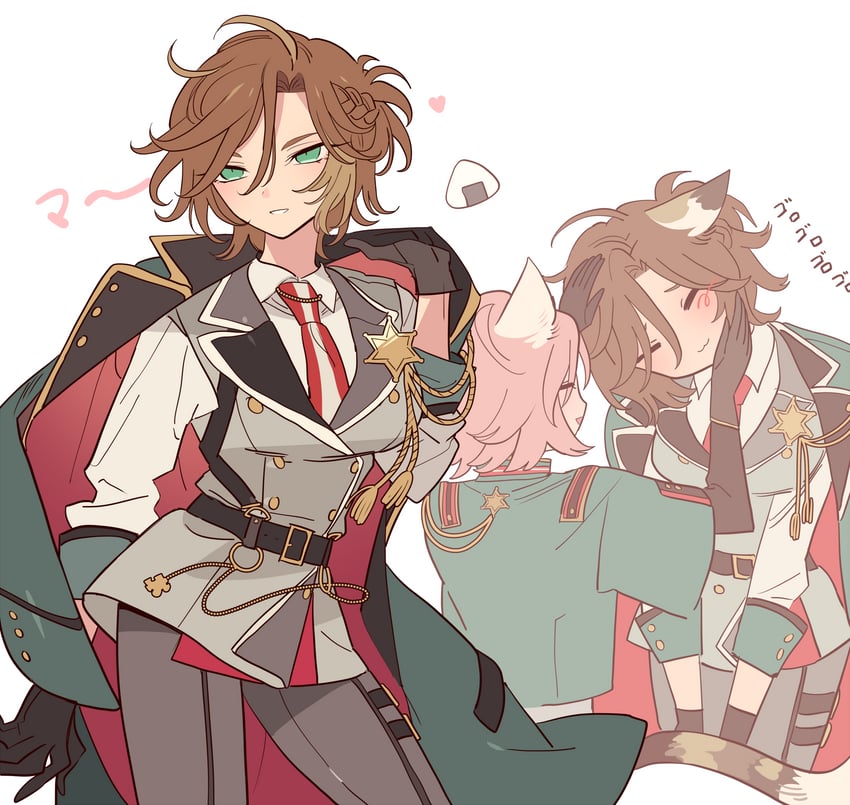 oukawa kohaku and mikejima madara (ensemble stars!) drawn by meremero