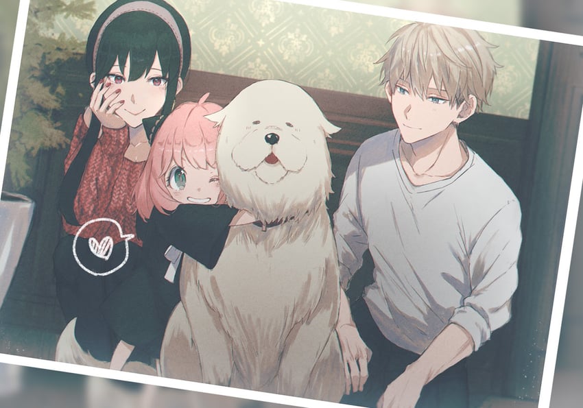 yor briar, anya, twilight, and bond (spy x family) drawn by dot