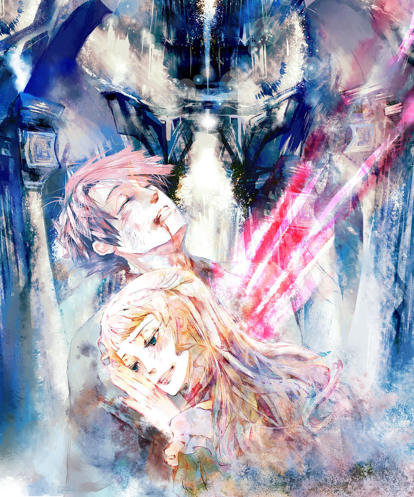 beatrice and ushiromiya battler (umineko no naku koro ni) drawn by ol_oiiii