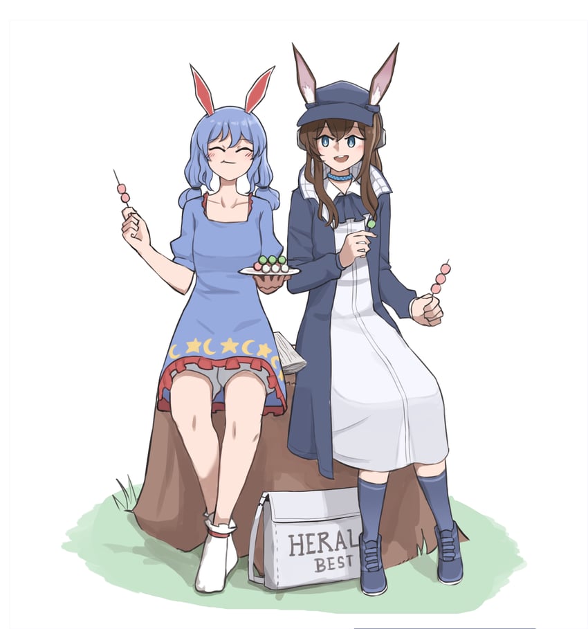 amiya and seiran (touhou and 1 more) drawn by mata_(matasoup)
