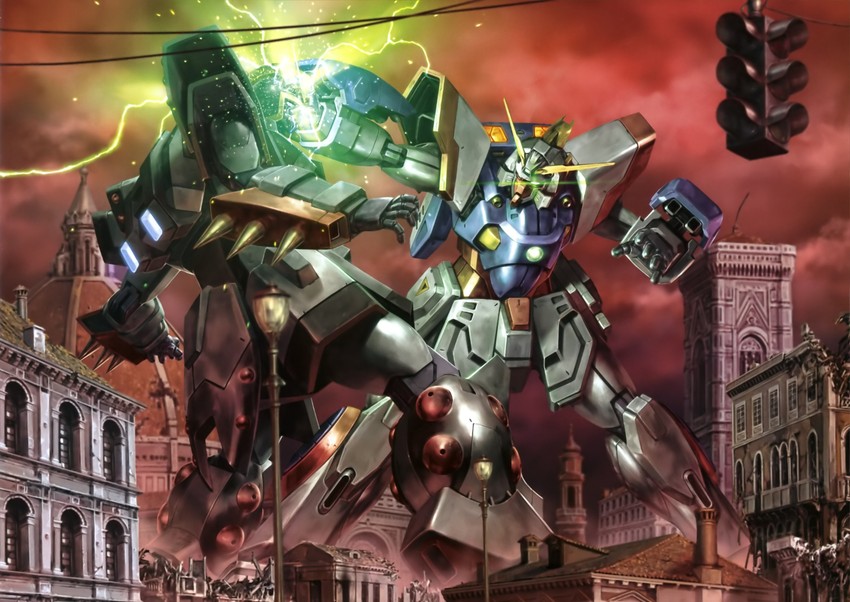 shining gundam and neros gundam (gundam and 1 more)