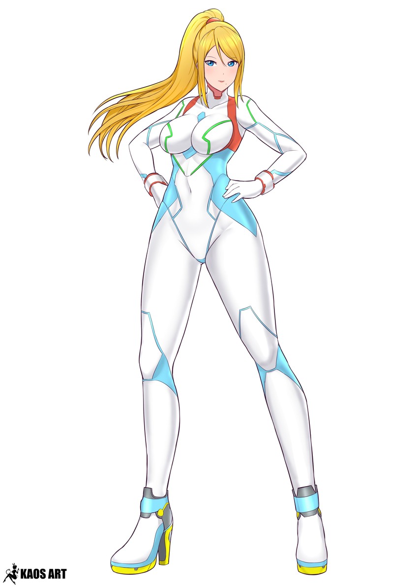 samus aran (metroid and 1 more) drawn by kaos_art