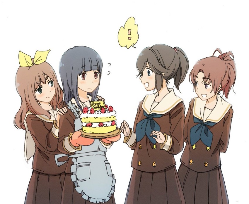 yoroizuka mizore, kasaki nozomi, nakagawa natsuki, and yoshikawa yuuko (hibike! euphonium and 1 more) drawn by 1kudamo1