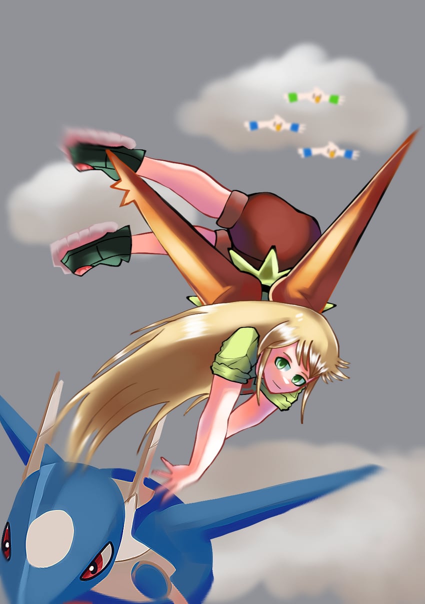 latias, latios, wingull, and emerald (pokemon and 1 more) drawn by sonasan