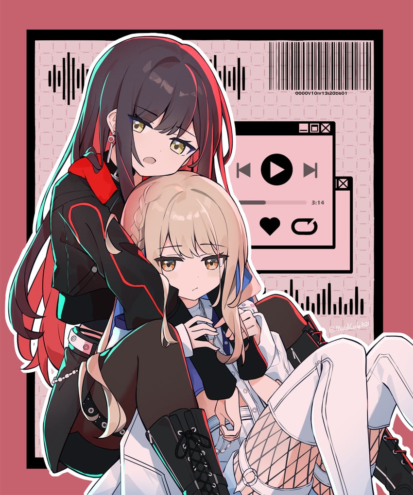 shiraishi an and azusawa kohane (project sekai) drawn by maidcode1023