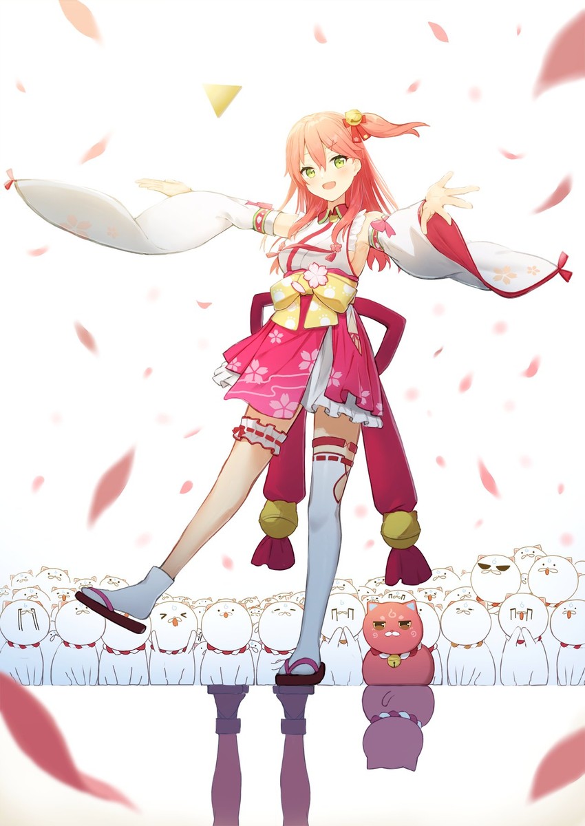sakura miko, 35p, and kintoki (hololive) drawn by mirai_(mirai76_)