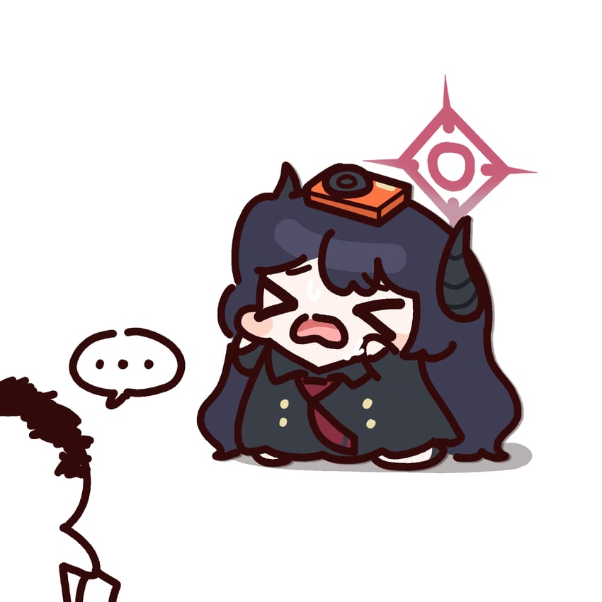 sensei, doodle sensei, and chiaki (blue archive) drawn by manndoo