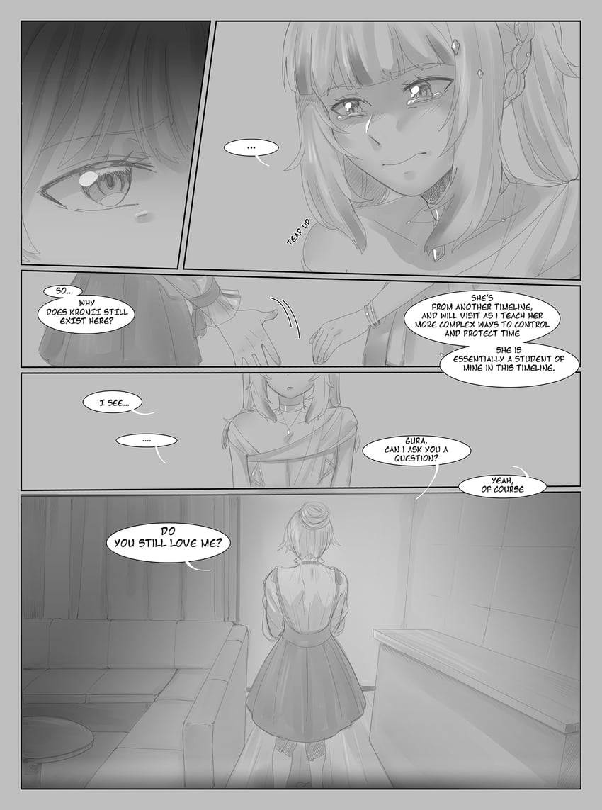 gawr gura and watson amelia (hololive and 1 more) drawn by gygerbeen_rtl06
