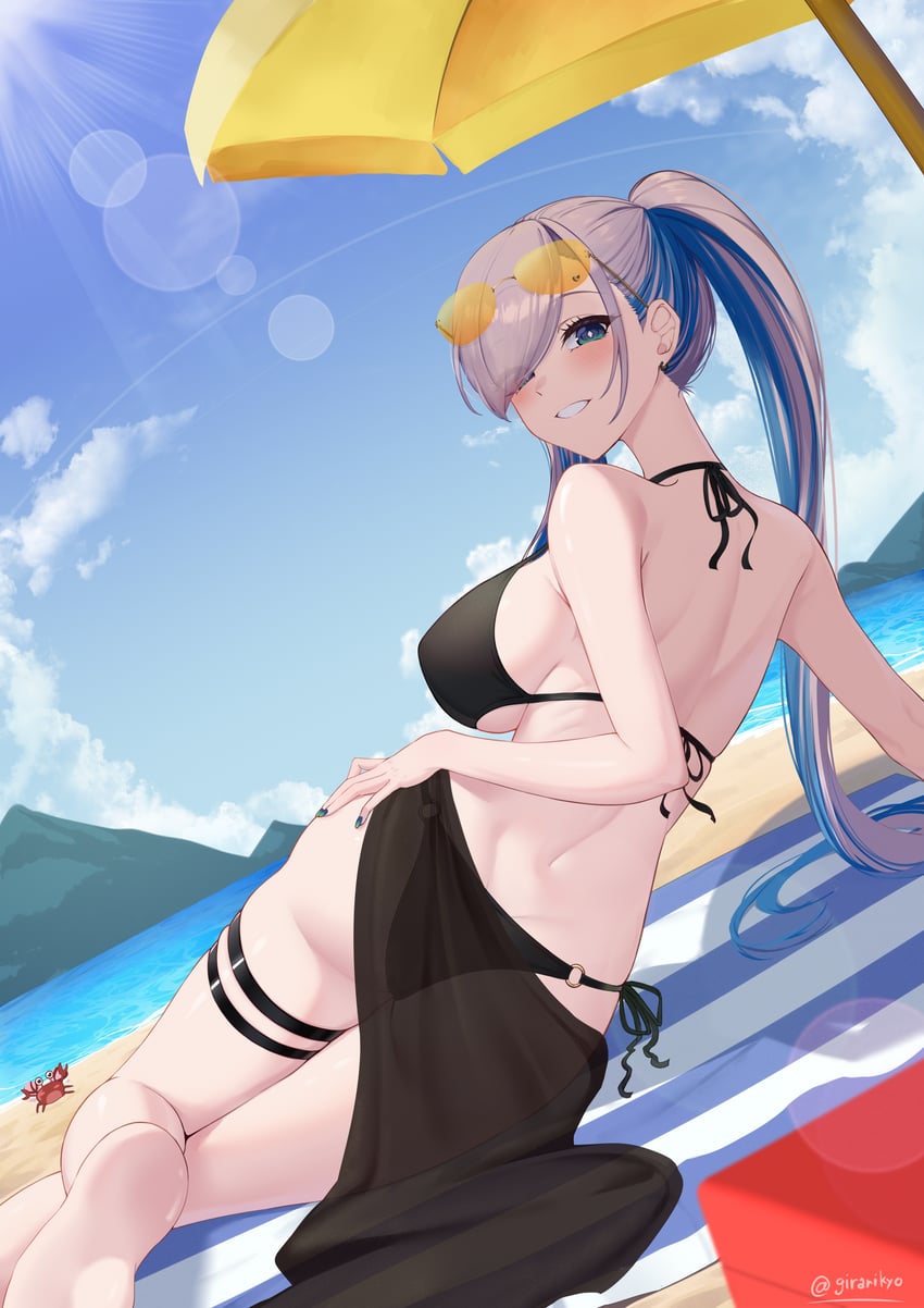 pavolia reine (hololive and 1 more) drawn by girarikyo