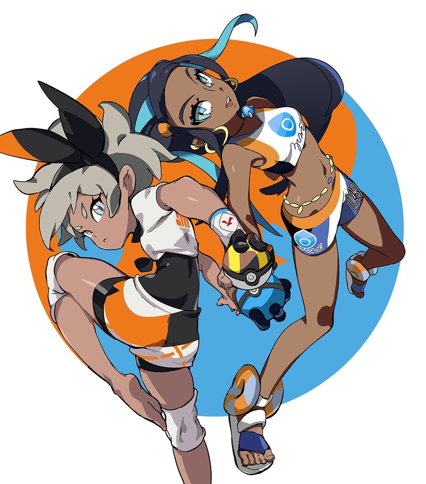 nessa and bea (pokemon and 1 more) drawn by laio