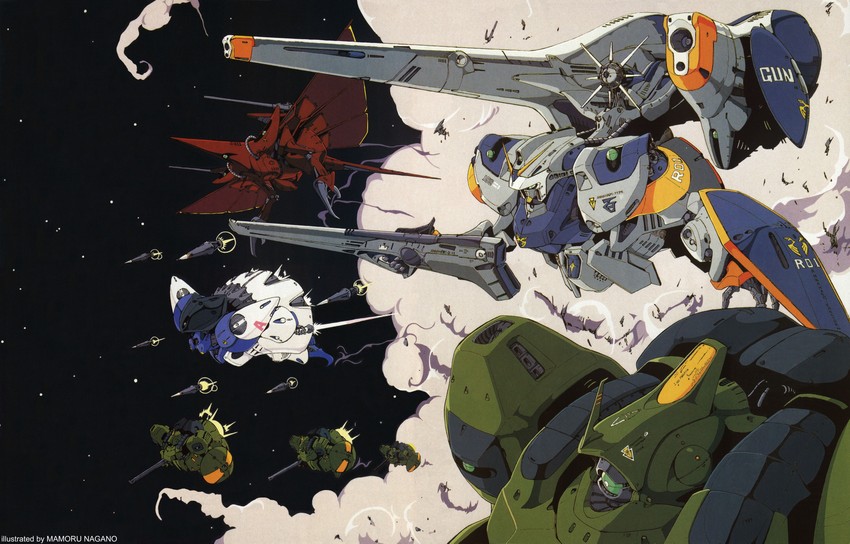gundam and 1 more drawn by nagano_mamoru