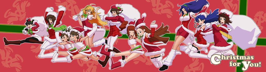 hoshii miki, kisaragi chihaya, amami haruka, kikuchi makoto, minase iori, and 6 more (idolmaster and 1 more) drawn by wata_do_chinkuru