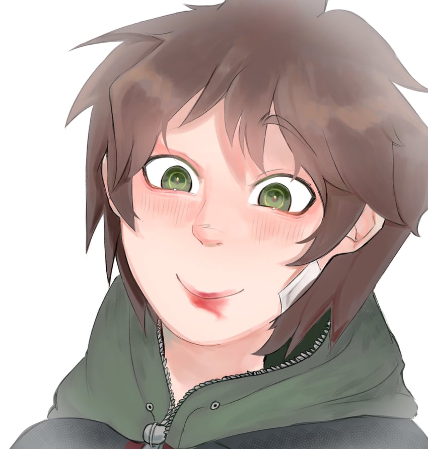 naegi makoto (danganronpa and 1 more) drawn by spring_(springfelld)
