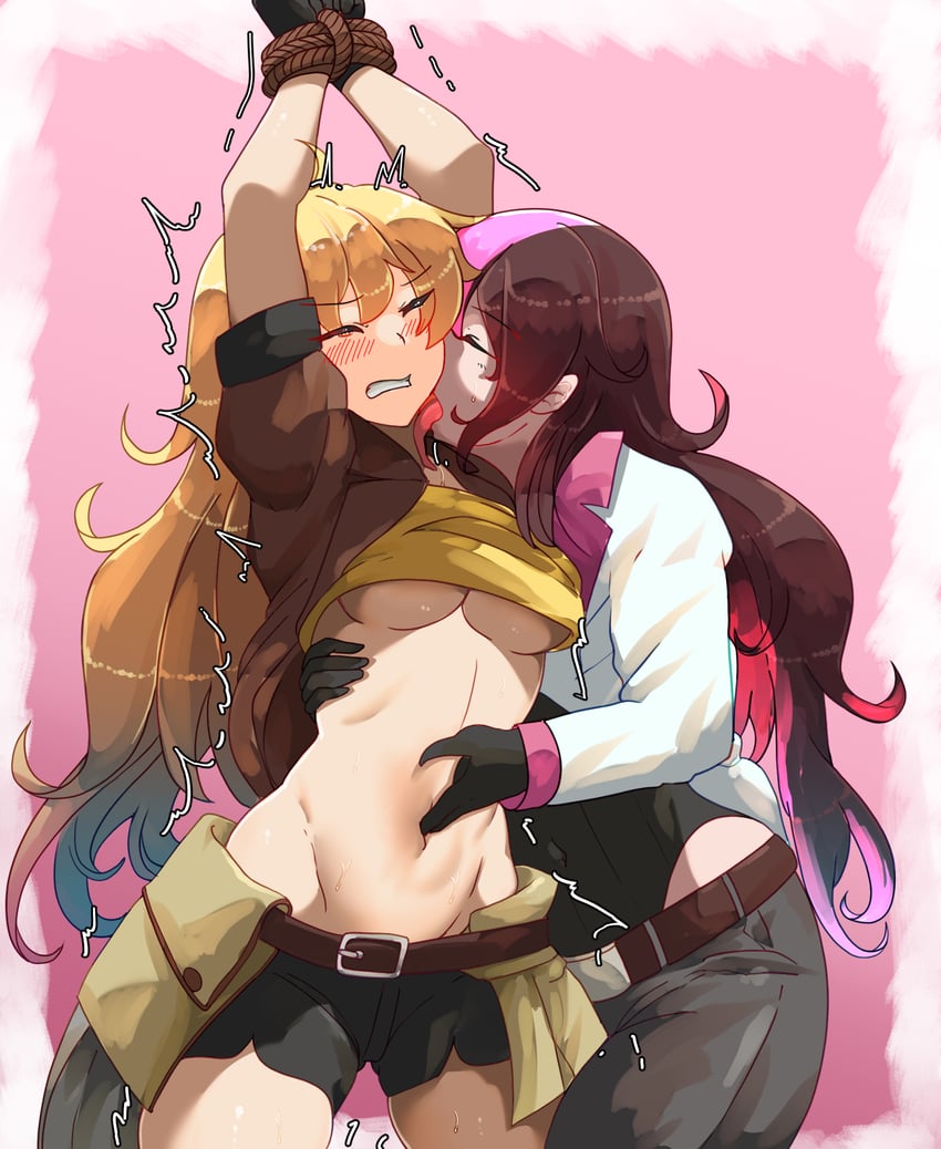 yang xiao long and neopolitan (rwby) drawn by bakasp-lilzy