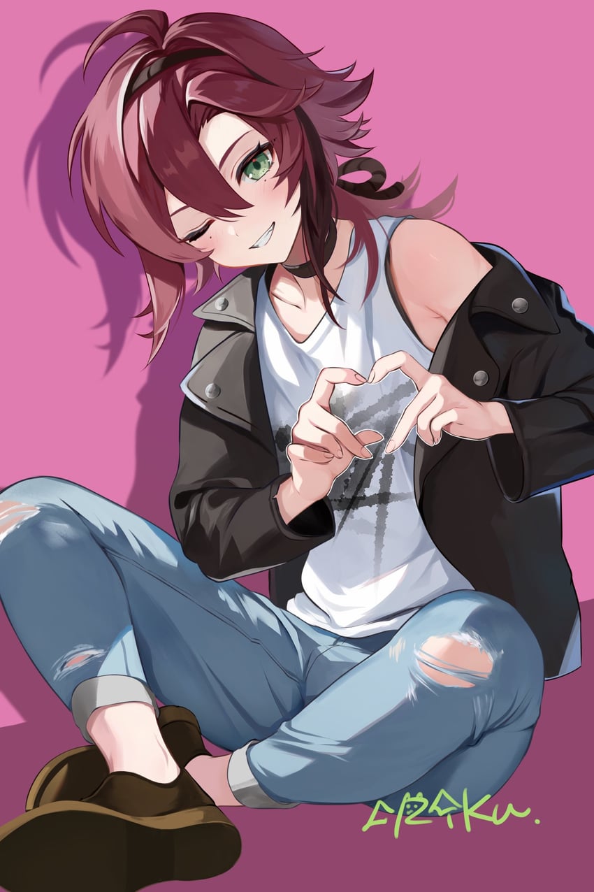 shikanoin heizou (genshin impact) drawn by rrr_gns_(riuriu_1212)