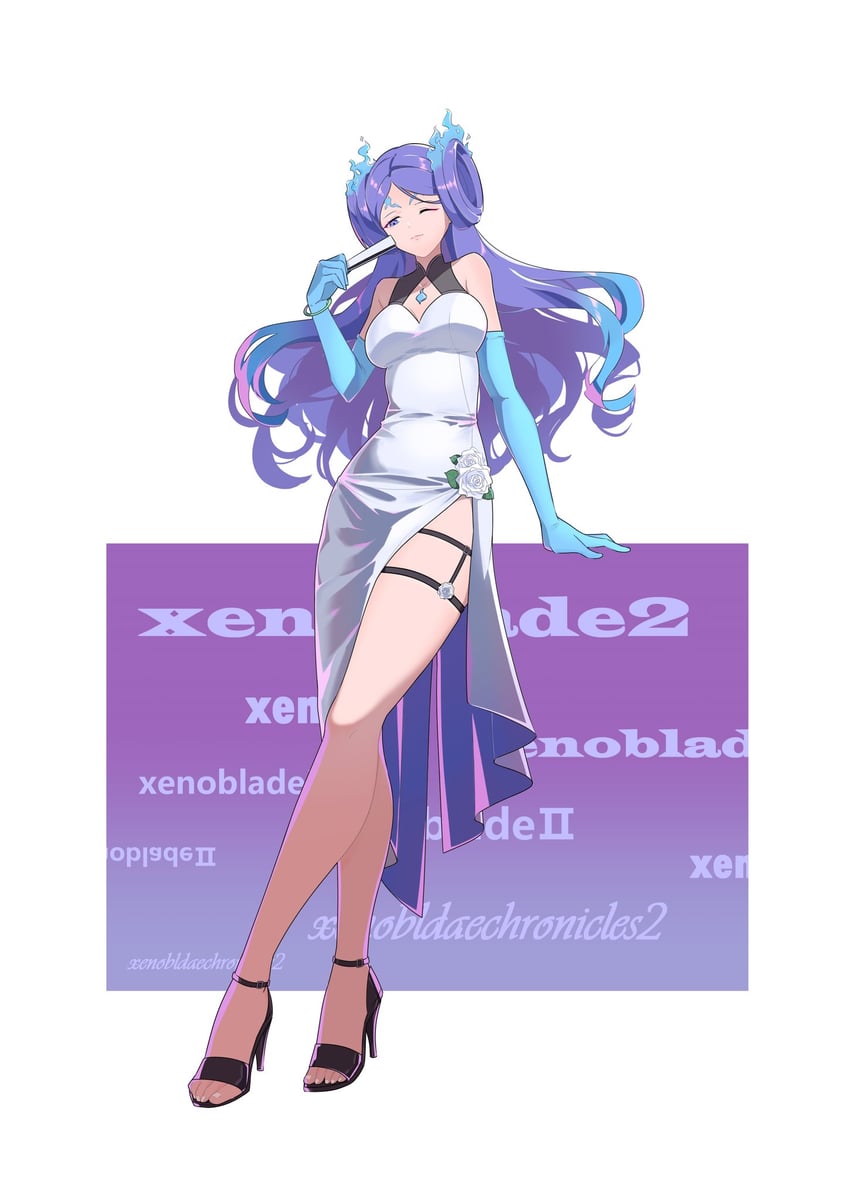 brighid (xenoblade chronicles and 1 more) drawn by hehe_jun