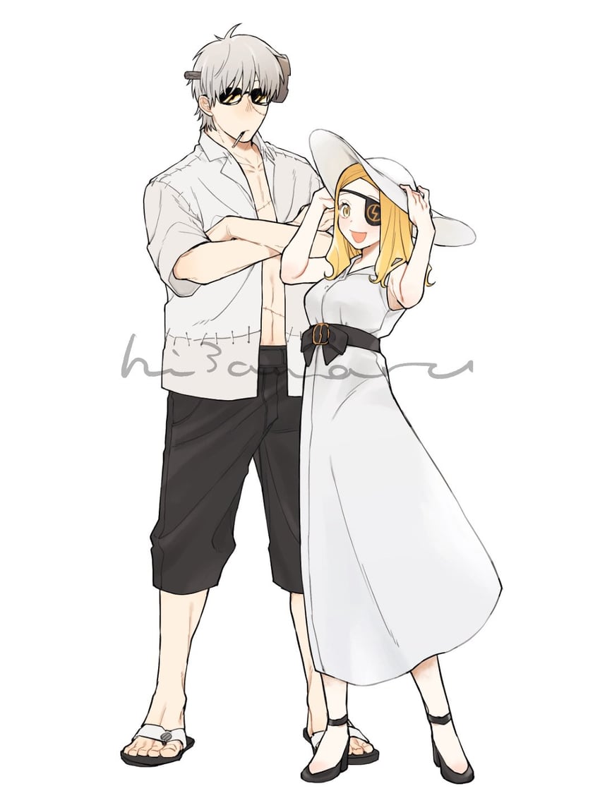 franken stein and marie mjolnir (soul eater) drawn by hissiu