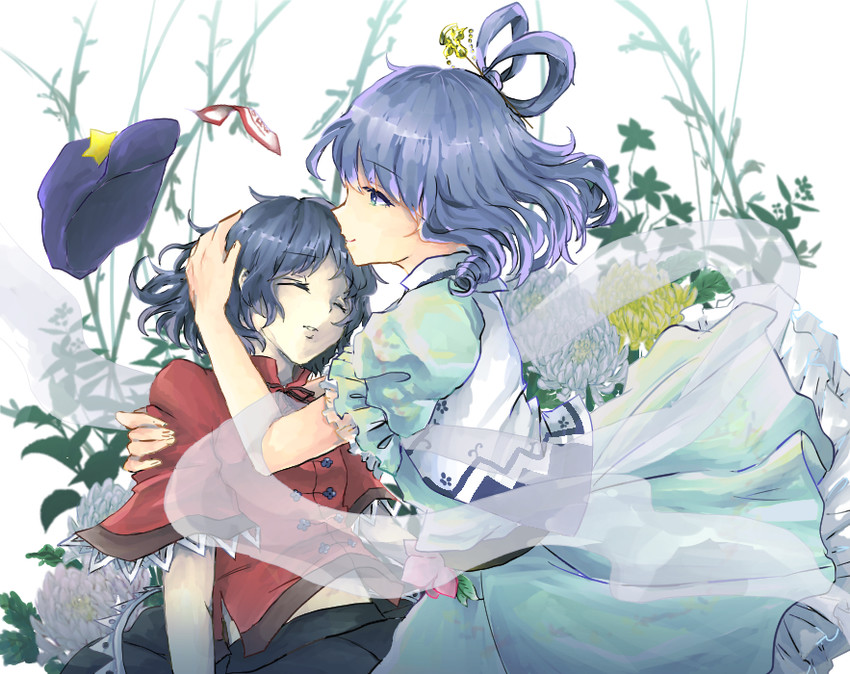 kaku seiga and miyako yoshika (touhou) drawn by konnyaku_(yuukachan_51)