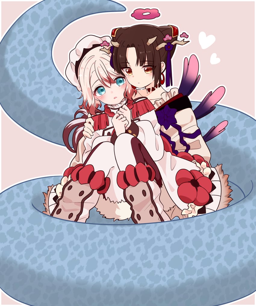 pechika and clantail (mahou shoujo ikusei keikaku and 1 more) drawn by sakura_mochi_(kanade-8961-uriuri)