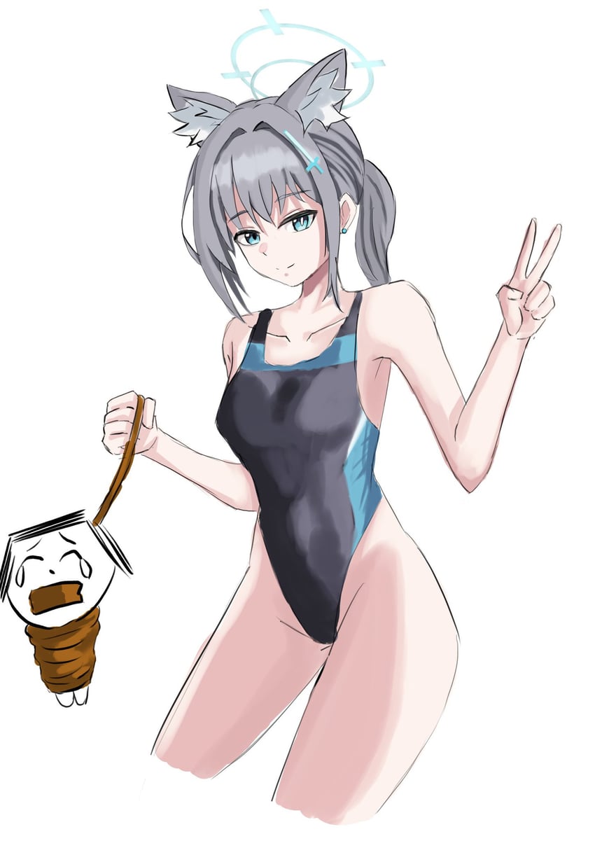sensei, doodle sensei, and shiroko (blue archive) drawn by spica_(53_trump)