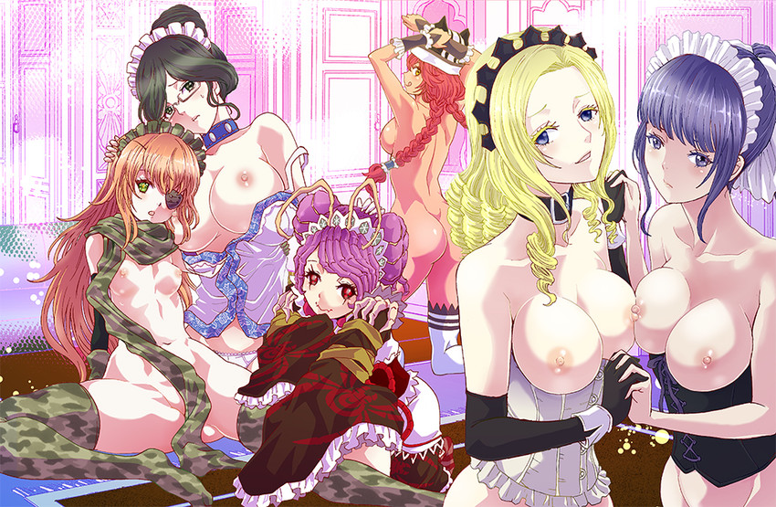 entoma vasilissa zeta, narberal gamma, lupusregina beta, cz2128 delta, solution epsilon, and 1 more (overlord) drawn by rurukichi
