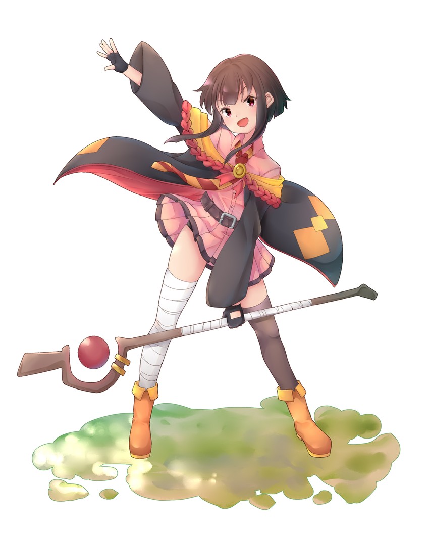 megumin (kono subarashii sekai ni shukufuku wo! and 1 more) drawn by tomoe_takenari