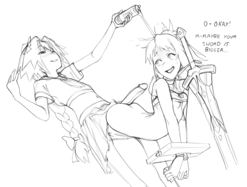 astolfo and mordred (fate and 1 more) drawn by apuru-kun