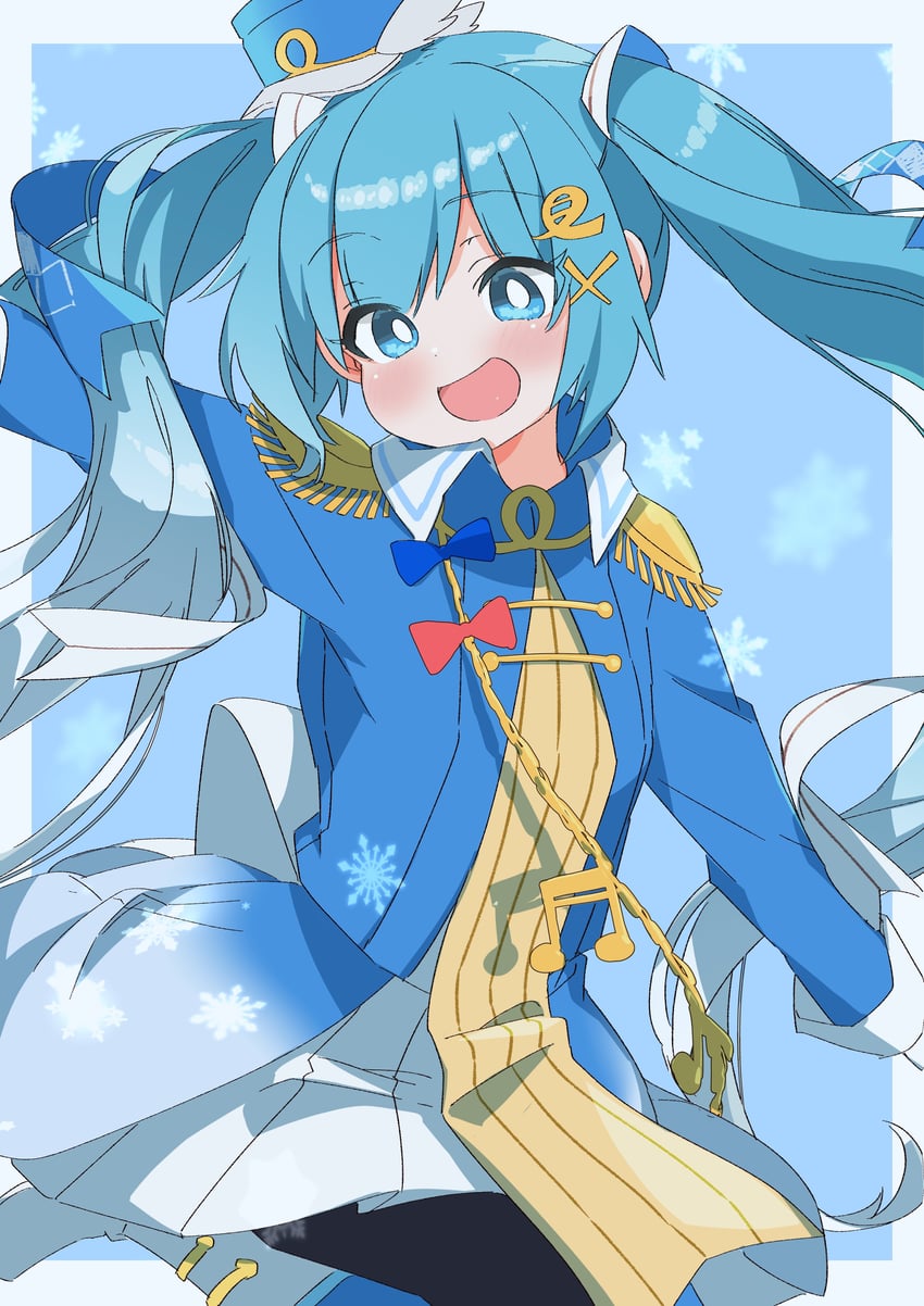 hatsune miku and yuki miku (vocaloid) drawn by uruti_2388