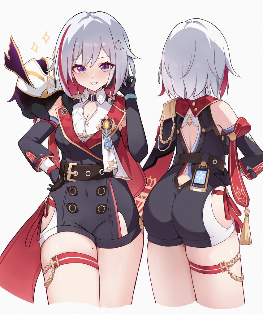 topaz, trotter, and numby (honkai and 1 more) drawn by chideno