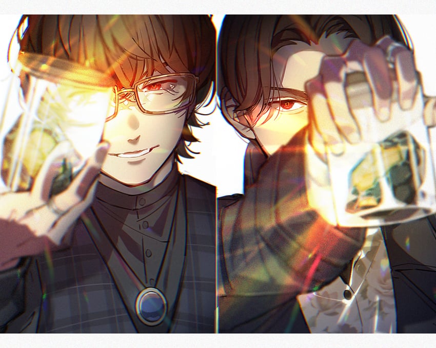 suga kenzo and karakida hanto (kamen rider and 1 more) drawn by aam09212