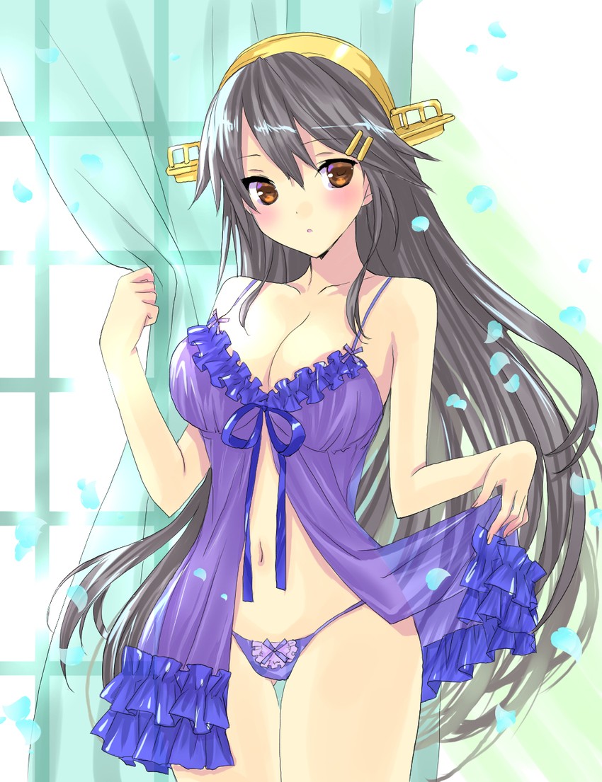 haruna and haruna kai ni (kantai collection) drawn by nanase_aoi