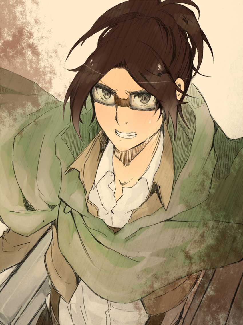 hange zoe (shingeki no kyojin) drawn by arik_(hirorinarika)