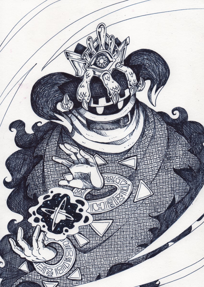 magolor and traitor magolor (kirby) drawn by hagalaz