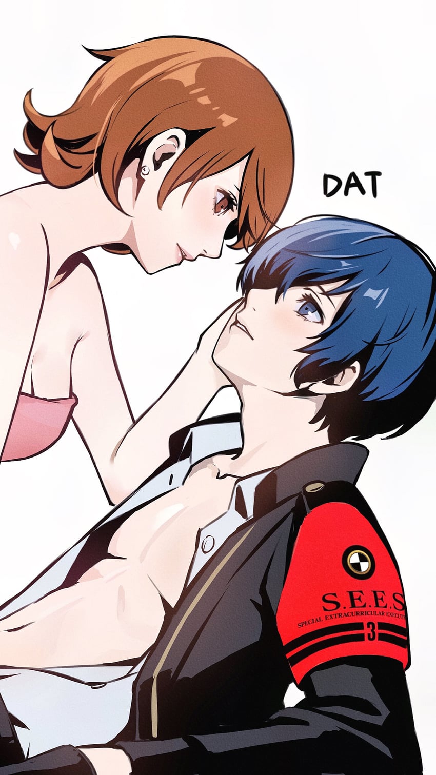yuuki makoto and takeba yukari (persona and 2 more) drawn by da-cart