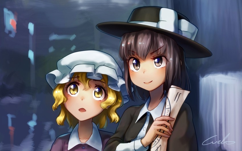usami renko and maribel hearn (touhou) drawn by welt_(kinsei_koutenkyoku)