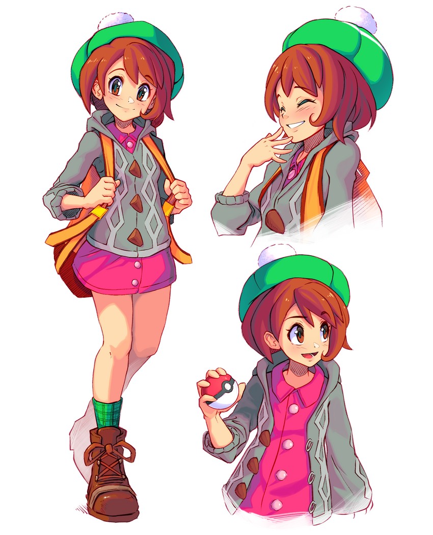 gloria (pokemon and 1 more) drawn by arnaud_tegny
