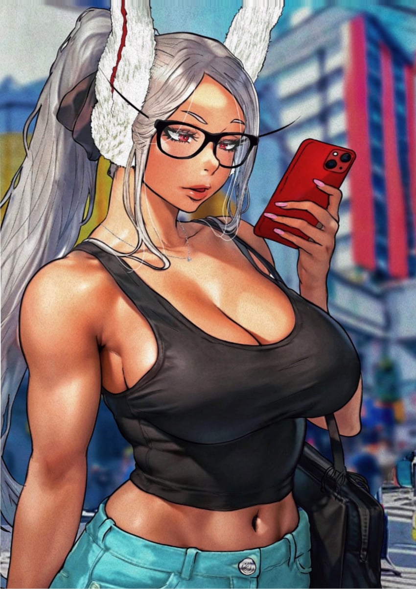 mirko (boku no hero academia) drawn by b_0_rukia