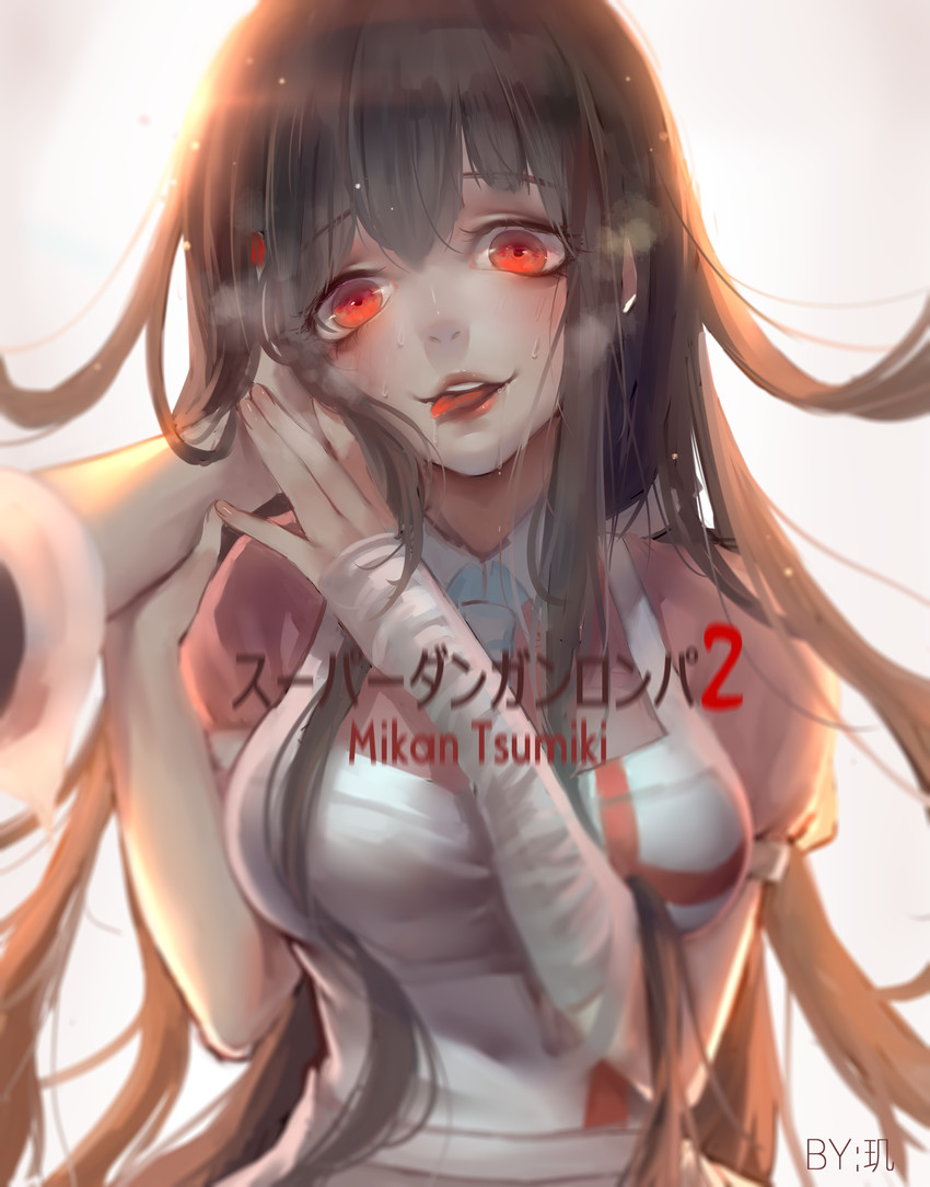 enoshima junko and tsumiki mikan (danganronpa and 1 more) drawn by fukaiji
