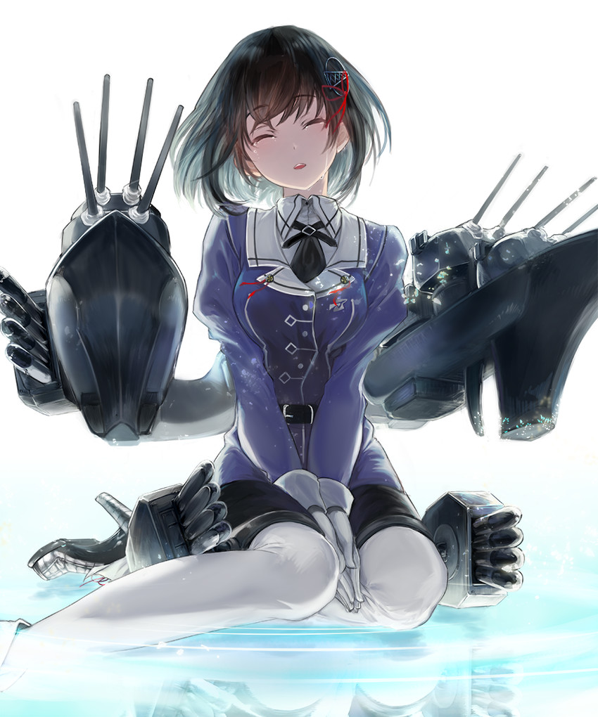 haguro and haguro kai ni (kantai collection) drawn by uro_(uro_zi)