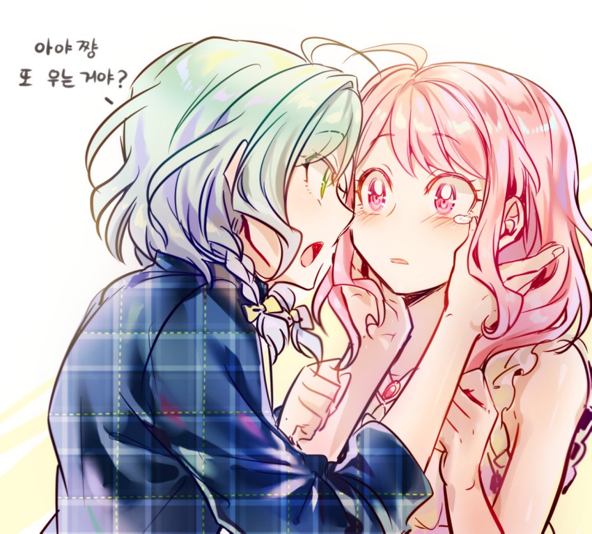 hikawa hina and maruyama aya (bang dream!) drawn by here_(hr_rz_ggg)