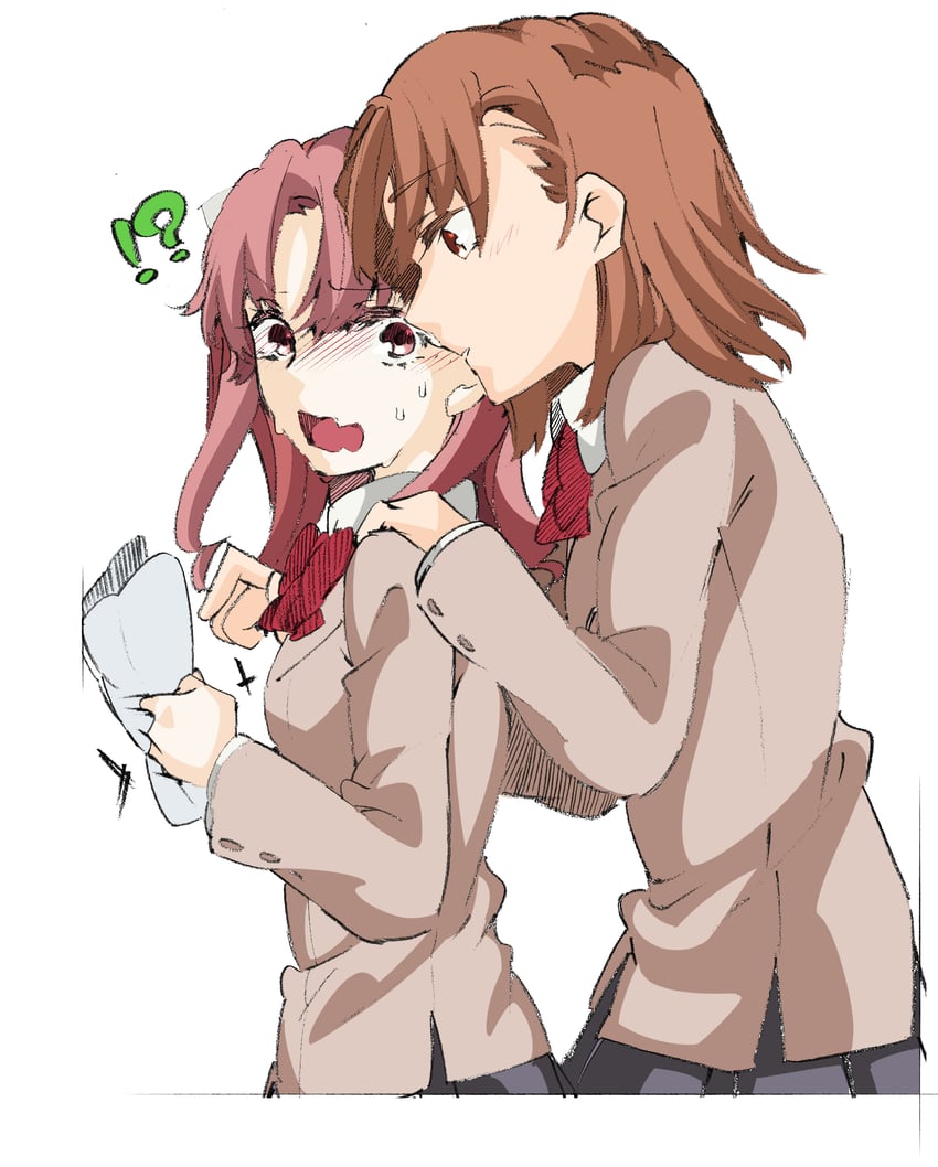 misaka mikoto and shirai kuroko (toaru majutsu no index and 1 more) drawn by higashizukihi_sei