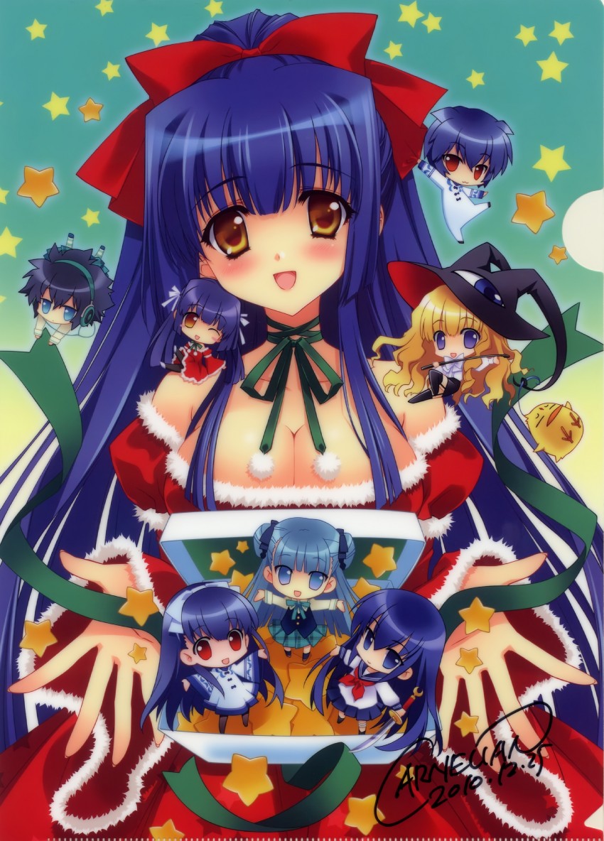 kuraki suzuna, lilith, azuma hazuki, kawakabe momoka, ken-chan, and 4 more (yami to boushi to hon no tabibito and 4 more) drawn by carnelian