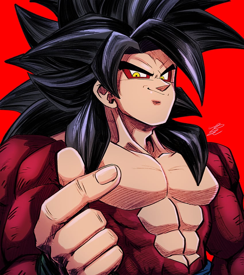 son goku (dragon ball and 1 more) drawn by yuuri_(fukuroudou)