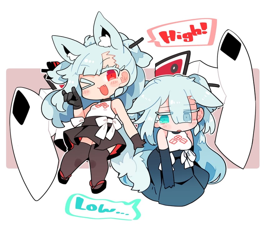 tange kotoe (indie virtual youtuber and 1 more) drawn by ini_(inunabe00)
